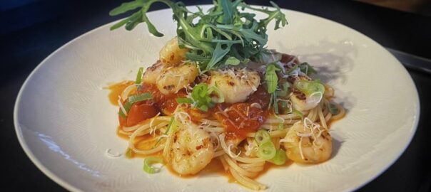 shrimp en coquille pasta